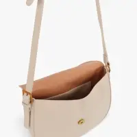 Сумка женская мессенджер TEXTURA на магните, с косметичкой, 28&times;4&times;20 см, молочная