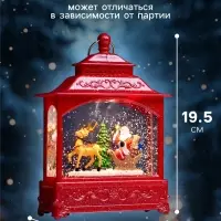 Светодиодная фигура &laquo;Упряжка&raquo; 5.5&times;14&times;19.5 см, от батареек 3хААА, музыка, USB, свечение тёплое белое