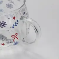 Кружка стеклянная «Новогодний паттерн», 350 мл