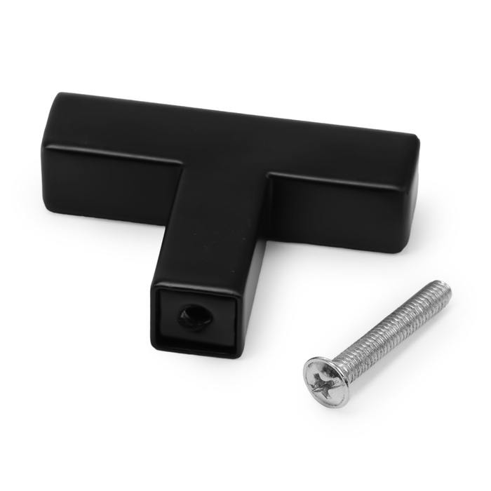 Ручка кнопка SQUARE CAPPIO RSC008, нержавеющая сталь, цвет черный Ручка кнопка SQUARE CAPPIO RSC008, нержавеющая сталь, цвет черный