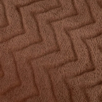 Плед микрофибра Luscan, фактура кофейный 150x200