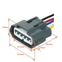 Разъём 5 pin с проводами для датчика масс. расх. воздуха Nissan