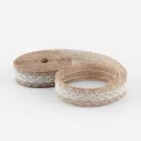 Лента текстильная &laquo;Кружево&raquo;, 20 мм, 4.5&plusmn;0.5 м, бежевая