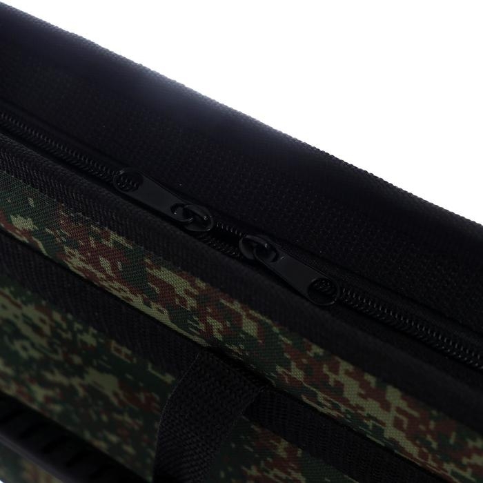 Папка с ручками текстильная, А4, 365 х 260 х 50 мм, 2С13 "Тихвин", каркасная, "Пиксели"