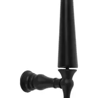 Крючок - держатель для штор CAPPIO KS053, алюминий, черный, 2 шт.
