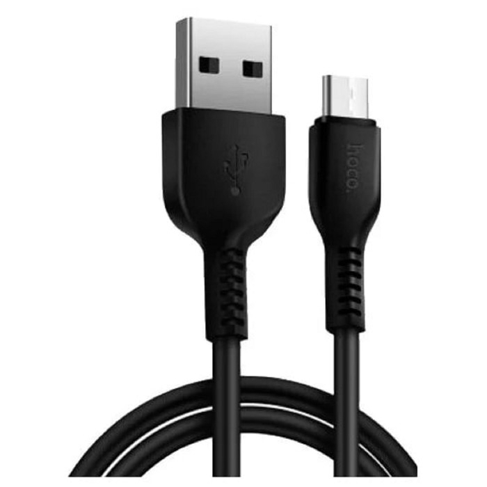 Кабель Hoco X20, Type-C - USB, 3 А, 1 м, PVC оплетка, чёрный