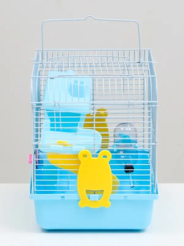 Клетка для грызунов &laquo;Пижон&raquo;, 27&times;21&times;26 см укомплектованная, голубая