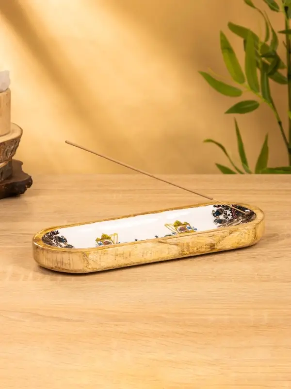 Подставка под благовония  Подставка под благовония "Слоны" 28х10х3 см, манговое дерево