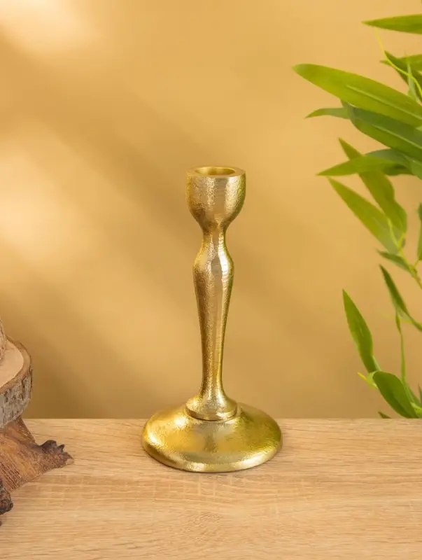 Подсвечник  Подсвечник "Голди" алюминий 16 см, цв. золото