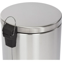 Ведро мусорное с педалью и доводчиком Luscan 20 л, матовое, нерж сталь