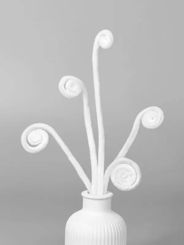 Синельная проволока, набор 90 шт, белая, 30 см