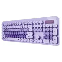 Комплект беспроводная клавиатура + мышь ISA KB-09 фиолетовая