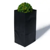 Пакет для рассады, 8 л, 15&times;34 см, полиэтилен толщиной 100 мкм, с перфорацией, чёрный, Greengo