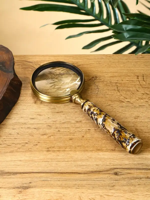 Лупа  Лупа "Шерлок" латунь, смола 7,5х7,5х20 см