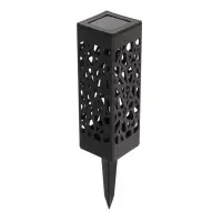 Садовый светильник &laquo;Ажурный&raquo;, уличный, на солнечной батарее, 6&times;29&times;6 см, 1 LED, свечение белое