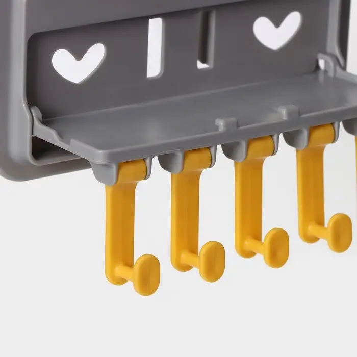 Держатель для ванных и кухонных принадлежностей, 17&times;7&times;11 см, серый