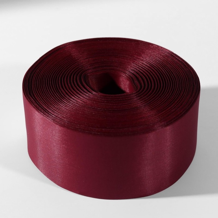 Лента капроновая, 50 мм, 100 ± 5 м, цвет бордовый Лента капроновая, 50 мм, 100 ± 5 м, цвет бордовый