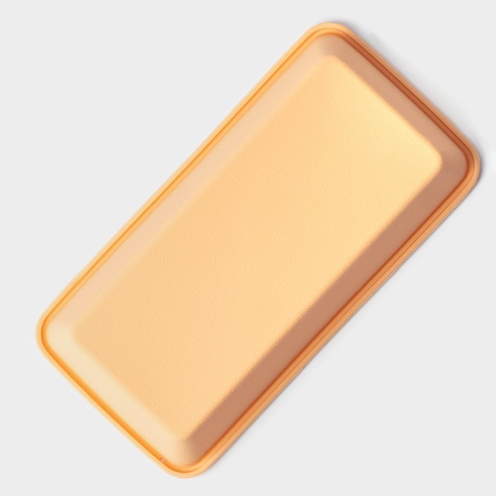 Форма для выпечки Доляна &laquo;Хлеб&raquo;, силикон, 22&times;11&times;5,5 см, внутр.размер 20,7&times;10 см, цвет персиковый