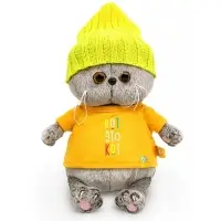Мягкая игрушка &laquo;Кот Басик BABY в футболке и шапке&raquo;, 20 см