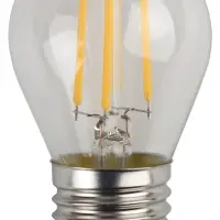 Лампа светодиодная декоративная LED 7 Вт 910Лм 2700К шар, филамент теплый E27 230В F-LED P45-7W-827-E27