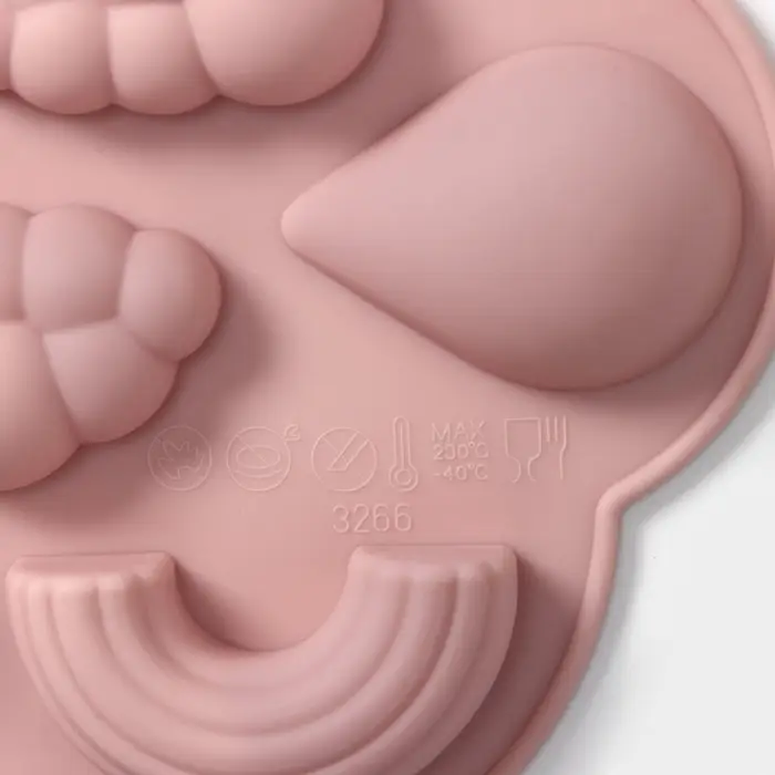 Форма для шоколада Доляна &laquo;Погода&raquo;, силикон, 22.5&times;14.5&times;1.5 см, 11 ячеек, МИКС