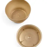 Горшок для цветов с поддоном 0,8 л d14 см h8 см "Фиалочка" кремовый Горшок для цветов с поддоном 0,8 л d14 см h8 см "Фиалочка" кремовый