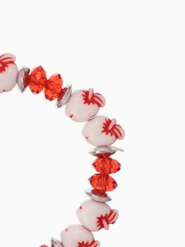 Браслет из бусин &laquo;Выбражулька. Яблочки&raquo;, d=6 см, красный