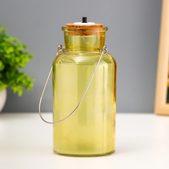 Ночник Ночник "Анде" LED от батареек желтый 8х8х16,5 см RISALUX