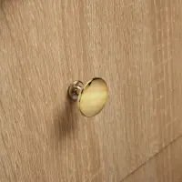 Ручка кнопка мебельная LIGHT PK036GP (Md=112GP), цвет золото