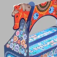 Подарочная коробка новогодняя &laquo;Расписная&raquo; 305&times;233&times;120, для сладких подарков