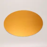 Подложка кондитерская для торта круглая, золото - жемчуг, 30 см, 1.5 мм