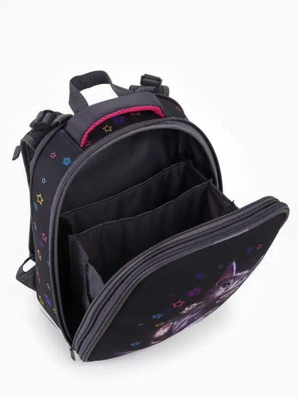 Рюкзак школьный для девочки &laquo;Звездочки&raquo;, Stavia, эргономичная спинка, 30&times;16&times;38 см, серый