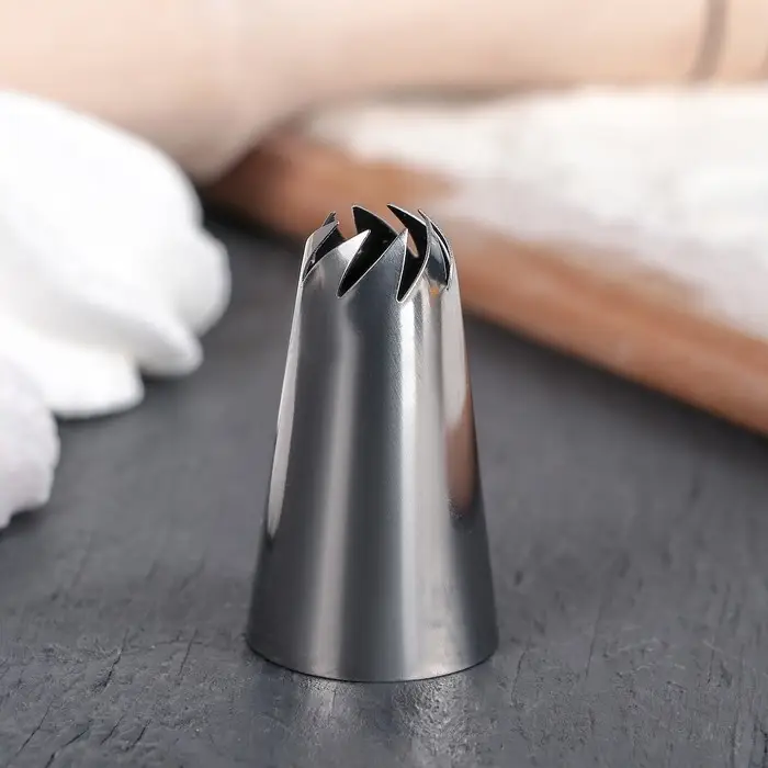 Насадка кондитерская «Закрытая роза», d=2,3 см, выход 0,9 см, нержавеющая сталь