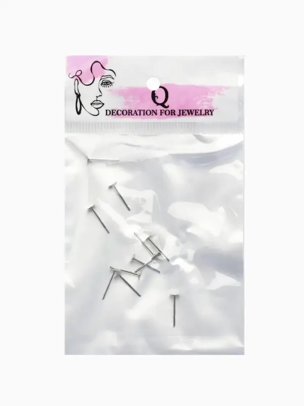 Швензы «Гвоздики» для изготовления пусет, 4 мм (набор 5пар), цвет серебро Швензы «Гвоздики» для изготовления пусет, 4 мм (набор 5пар), цвет серебро