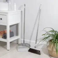 Щётка для пола Raccoon: совок 28&times;27&times;89 см, щётка 23&times;94 см, белая