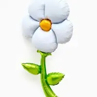 Воздушный шар фольгированный 43" "Ромашка белая" под воздух