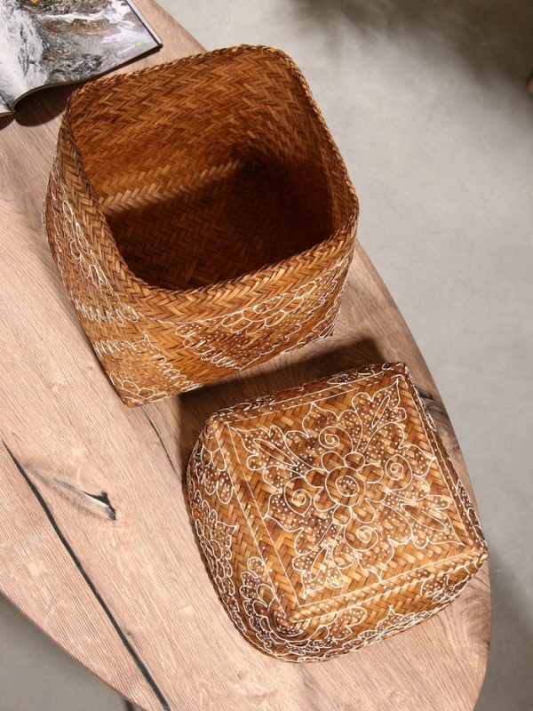 Корзинка плетеная Корзинка плетеная "Морокко" 23х23х30 см