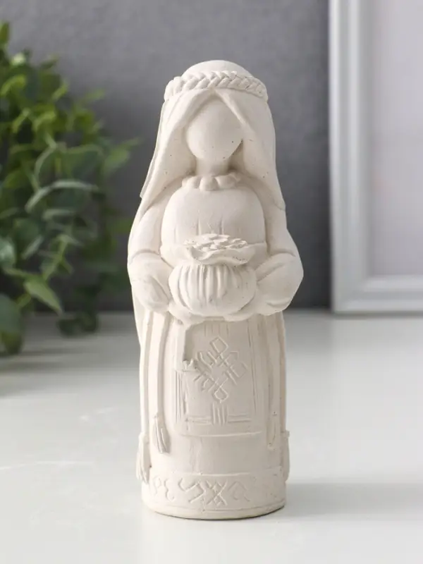 Фигурка - оберег &laquo;Денежная берегиня&raquo;, 14&times;6&times;6 см, натуральный