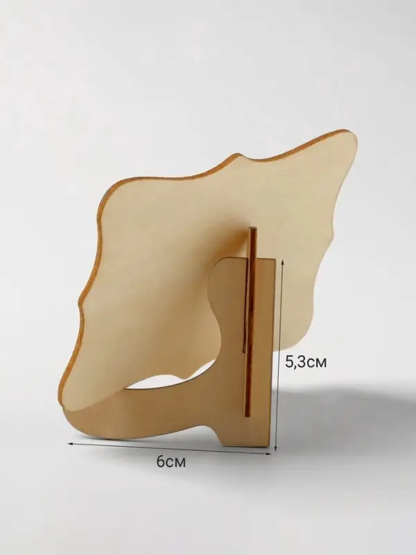 Меловой ценник &laquo;На подставке&raquo; 10&times;5&times;7, вытянутые углы, (фасовка 10 шт.), цвет чёрный