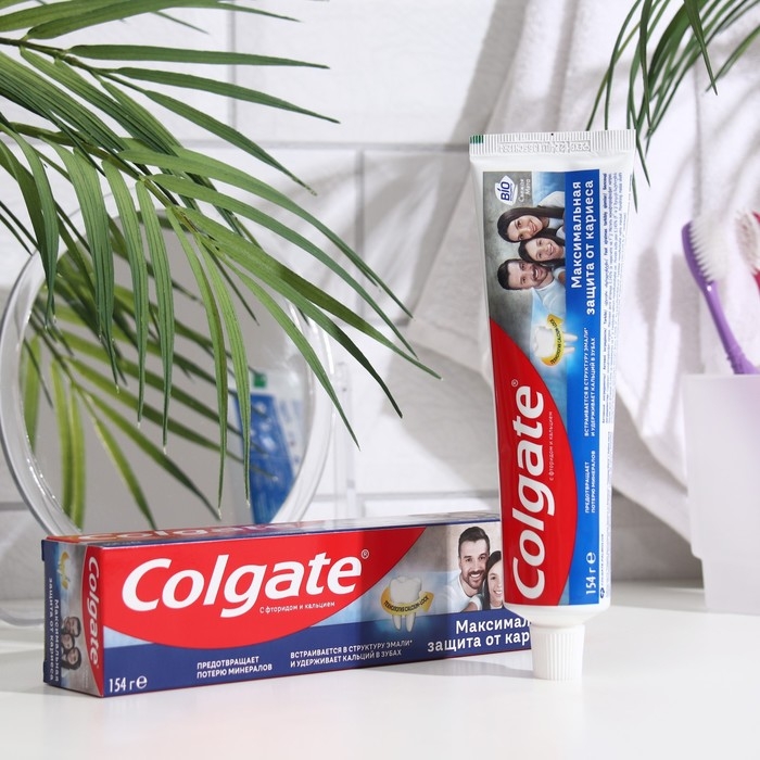 Зубная паста Colgate «Максимальная защита от кариеса», свежая мята, 100 мл Зубная паста Colgate «Максимальная защита от кариеса», свежая мята, 100 мл