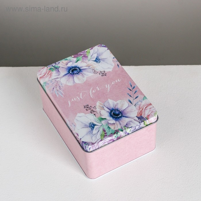 Набор подарочных жестяных коробок «Just for you», 26 х 18,5 х 9 см Набор подарочных жестяных коробок «Just for you», 26 х 18,5 х 9 см