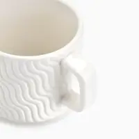 Кружка чайная керамическая &laquo;Волны&raquo;, 260 мл, ручная работа