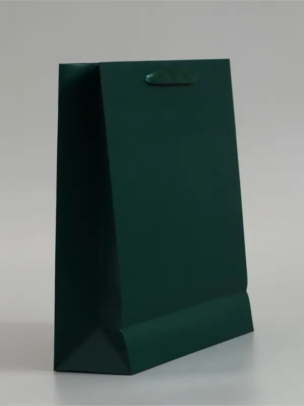 Пакет подарочный ламинированный, упаковка, &laquo;Изумрудный&raquo;, M 26&times;30&times;9 см