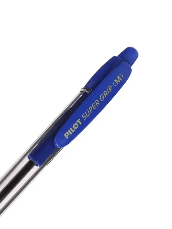 Ручка шариковая Pilot. Super Grip, автоматическая, синий стержень BPGP-10R-M (L), узел 1 мм, на масляной основе, резиновый упор