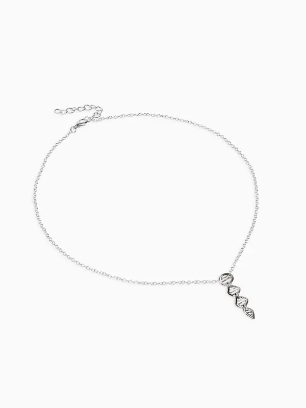 Кулон на цепочке "ДНК", цвет серебро