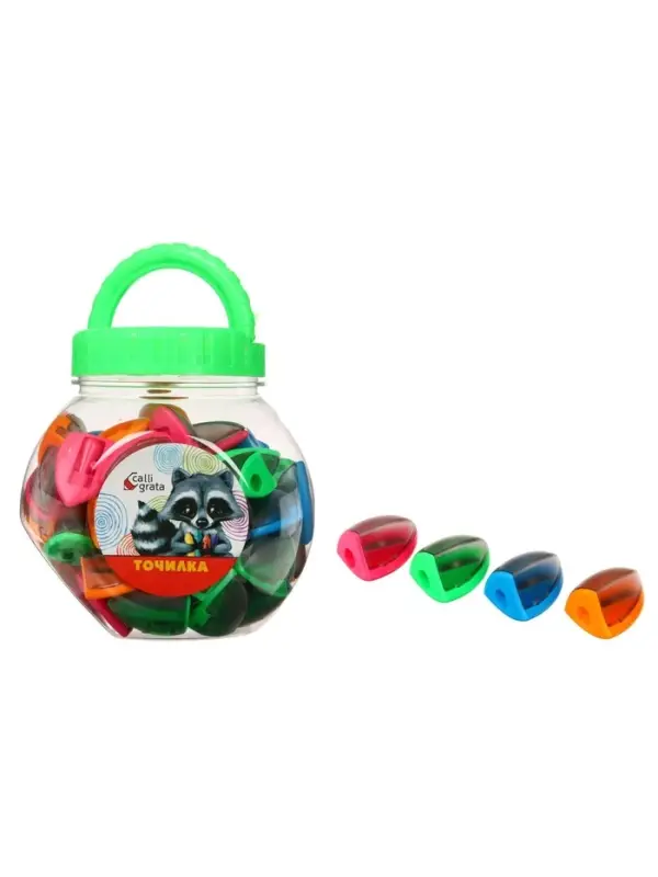 Точилка Calligrata &laquo;Конус&raquo;, с контейнером, МИКС