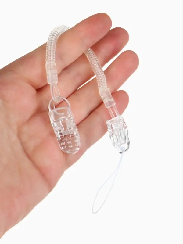 Держатель для соски - пустышки, пружинка, 2 шт., прозрачный, Крошка Я Держатель для соски - пустышки, пружинка, 2 шт., прозрачный, Крошка Я