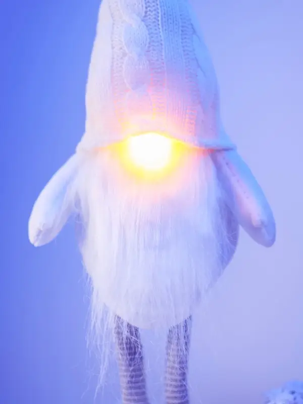 Фигура текстиль «Гном в белом» 55 см, 1 LED, от батареек AG13×3, свечение тёплое белое Фигура текстиль «Гном в белом» 55 см, 1 LED, от батареек AG13×3, свечение тёплое белое