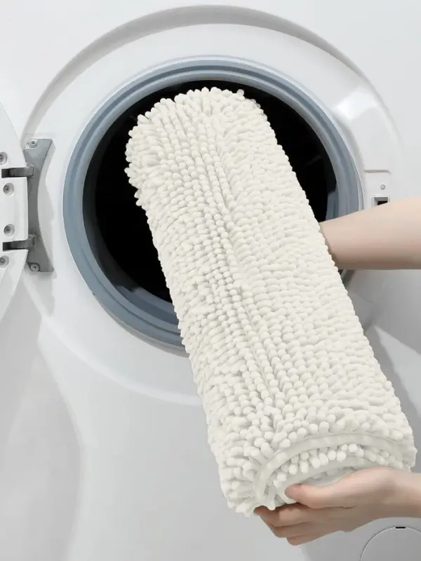 Коврик для дома LaDо́m, букли, плотность 1000 г, 50&times;80 см, белый