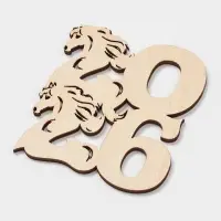 Подставка под горячее Доляна «Новый год 2026», 9×8 см, дерево Подставка под горячее Доляна «Новый год 2026», 9×8 см, дерево